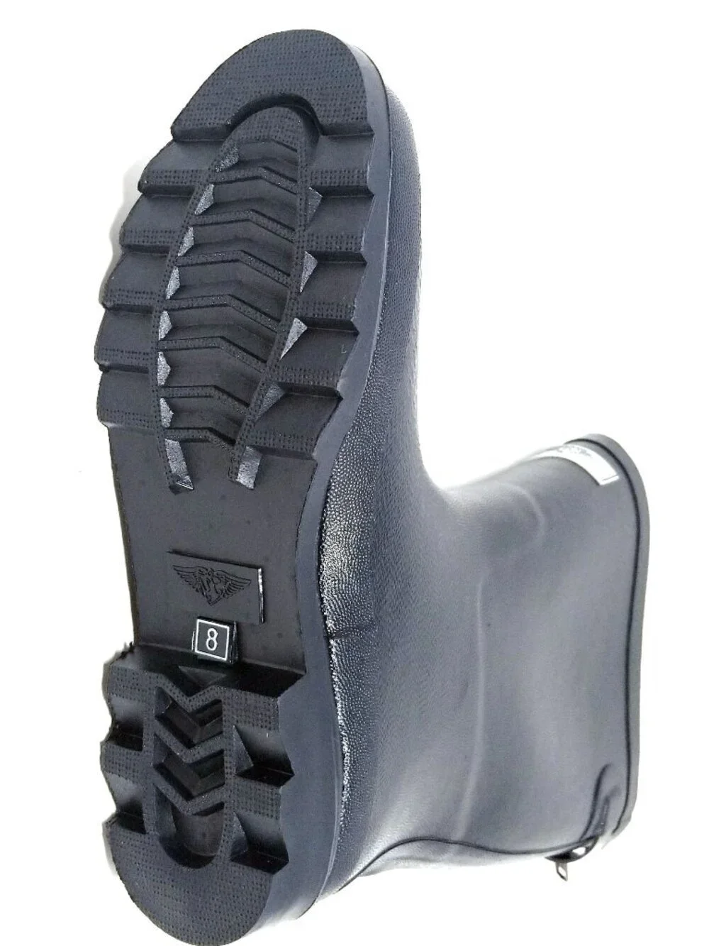 Women's Rain Boots, Mid Calf Zipper Matte Rainboots, RB-5415, Navy, Size 7